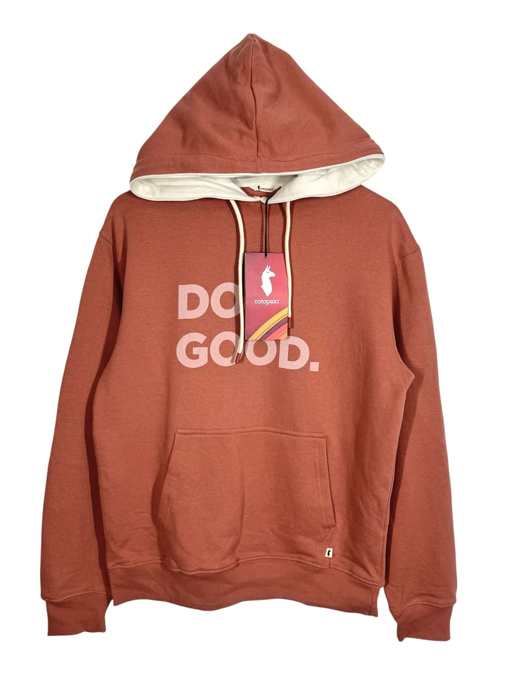 Cotopaxi Women L Earthen Terracotta “Do Good" Pullover Hoodie Sweatshirt NEW!